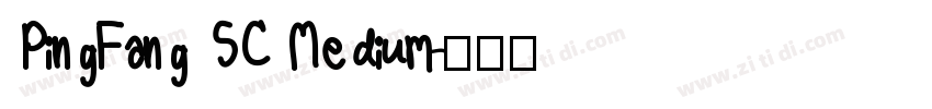PingFang SC Medium字体转换